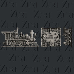 Zuri Designs Steampunk Locomotive Set 2-1