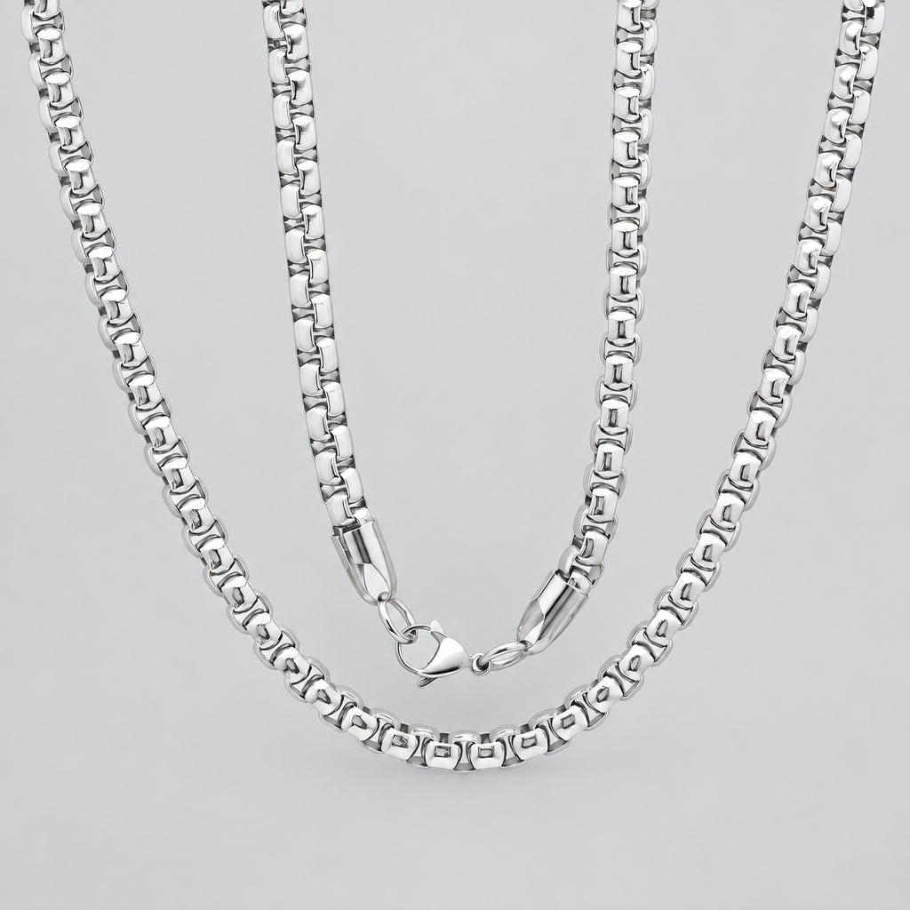 Steeltime Box Chain Necklace | Stainless Steel Chain-1