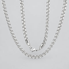 Steeltime Box Chain Necklace | Stainless Steel Chain-1