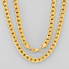 Steeltime Classic Chain Necklace | Stainless Steel & 18K Gold Plated-2