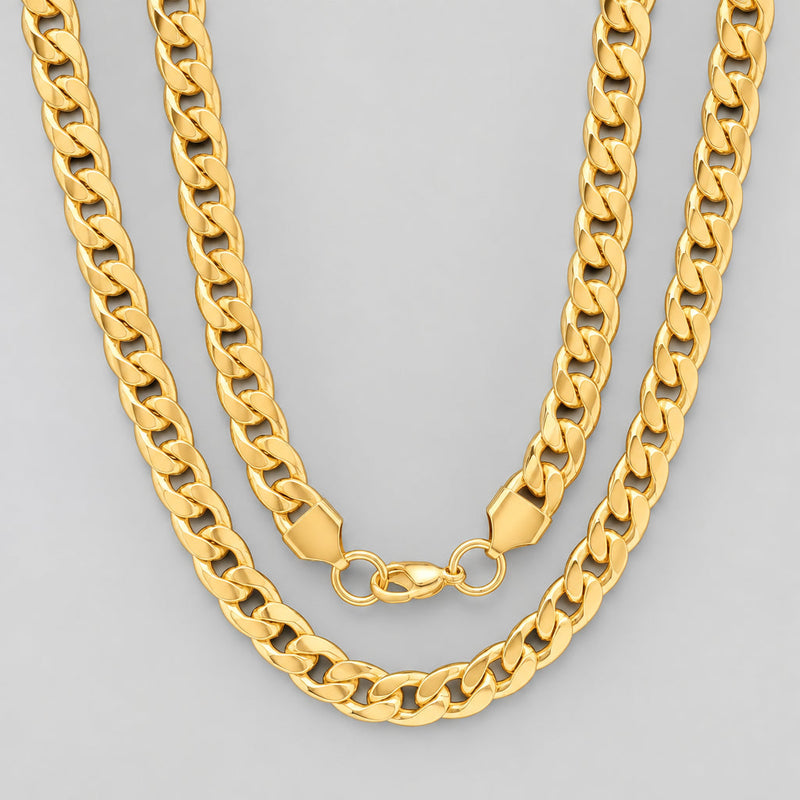 Steeltime Classic Chain Necklace | Stainless Steel & 18K Gold Plated-2