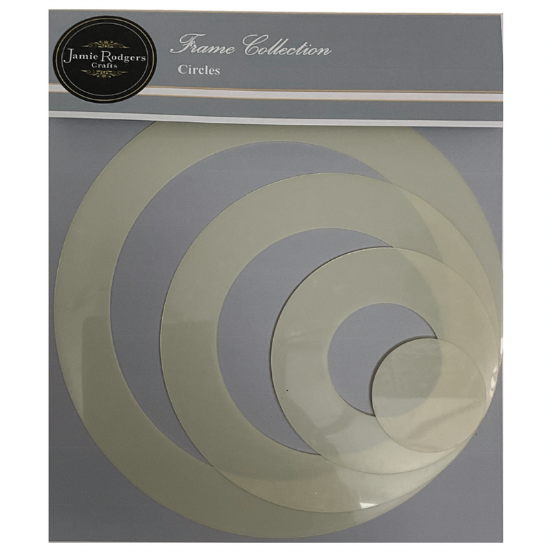 Jamie Rodgers Crafts - Circular Frames Stencil Set-1