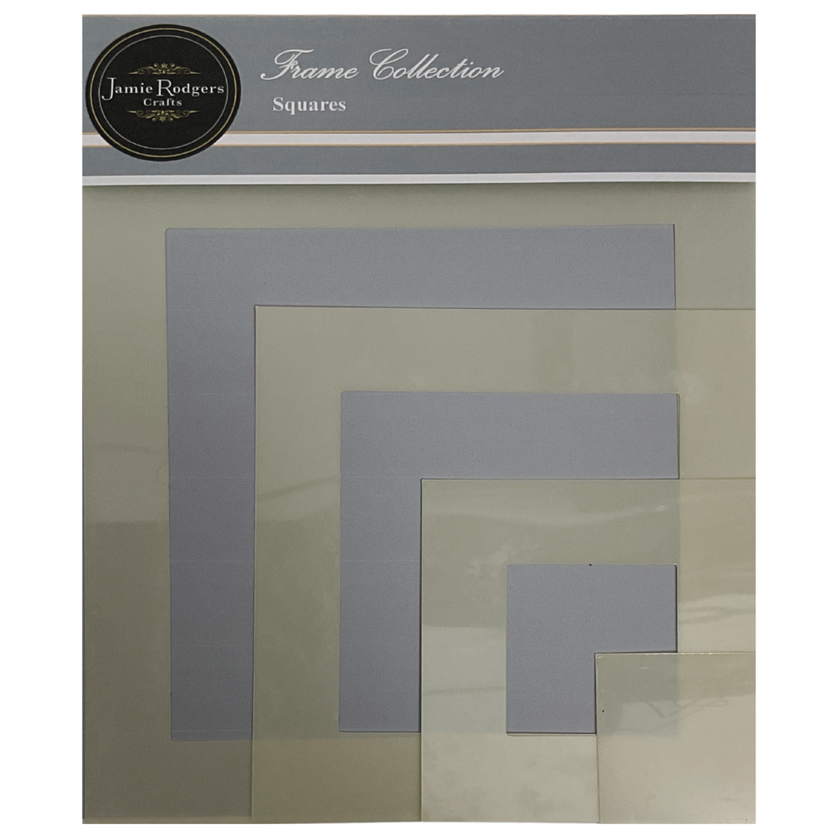 Jamie Rodgers Crafts - Square Frames Stencil Set-1