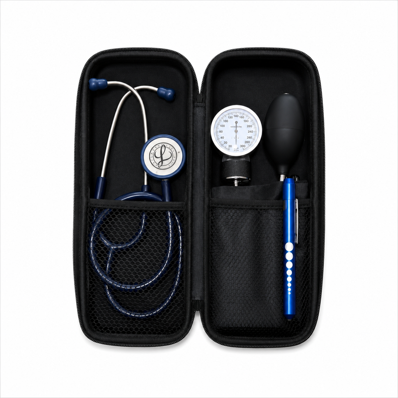 Medical Diagnostic Kit with Littmann Stethoscope, Blood Pressure Cuff and Penlight, Teal-2