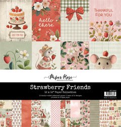 Collection de papiers « Amis Fraise » 30,5 x 30,5 cm 34860-1