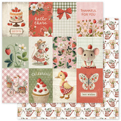 Collection de papiers "Amis Fraises" 6x6 34857-2