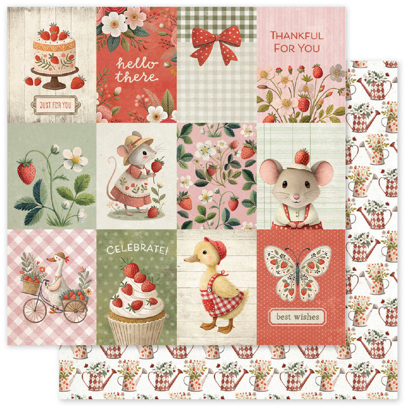 Amis Fraise Un papier 30,5 x 30,5 cm (lot de 12) 34863-1