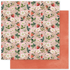 Papier Fraise Amis B 30,5 x 30,5 cm (Lot de 12) 34866-1
