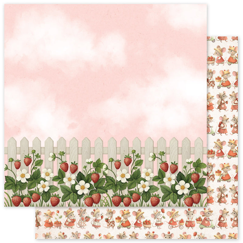 Collection de papiers « Amis Fraise » 30,5 x 30,5 cm 34860-6