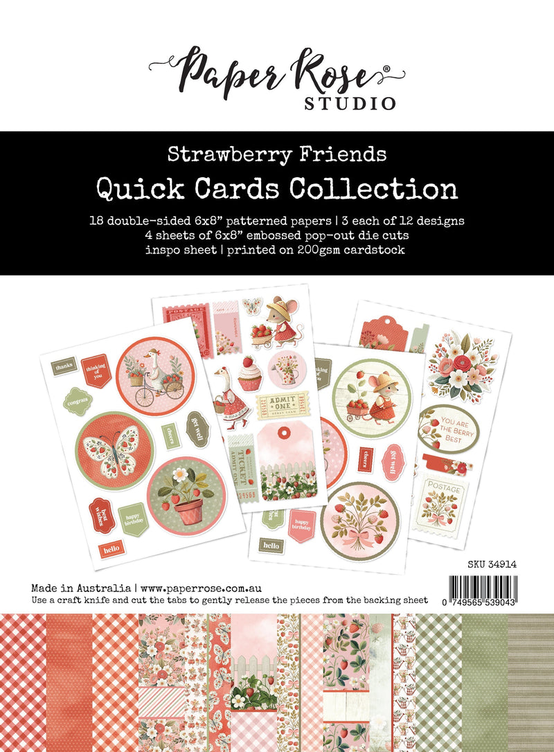 Collection de cartes rapides Strawberry Friends 34914-1