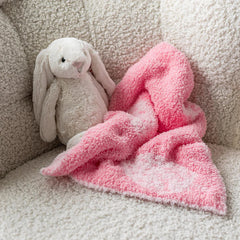 Cotton Candy Strawberry Print Lovey-2
