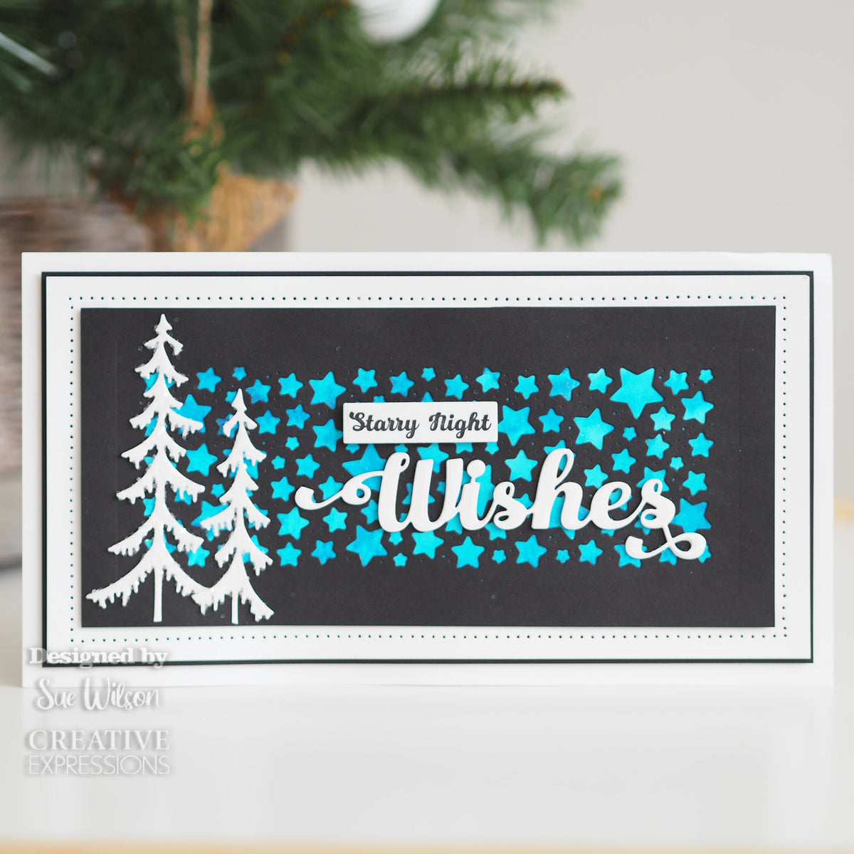 Creative Expressions Sue Wilson Wishes Craft Die & Stamp Set-2