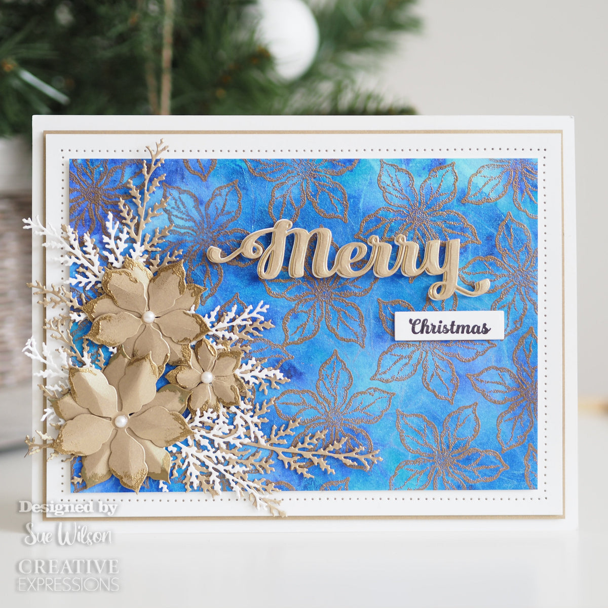 Creative Expressions Sue Wilson Merry Craft Die & Stamp Set-3