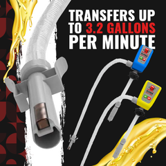 Diesel PumpMatic Super Gas Pump Fuel Transfer Pump + 3 Power Sources w/ 4.25ft Hose Siphon-14
