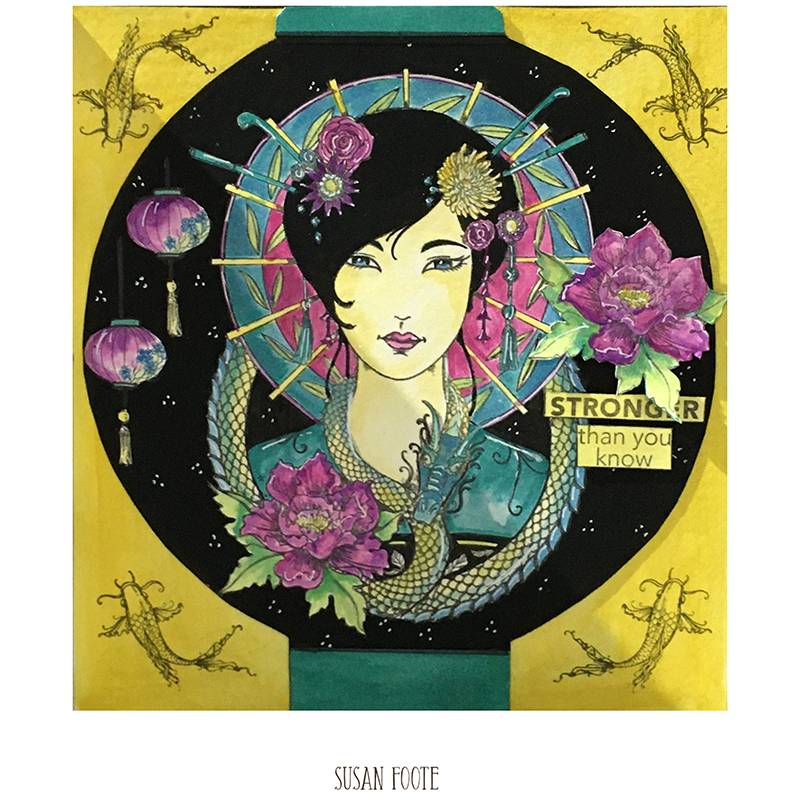 Oriental Princess A5 Clear Stamp Set-2