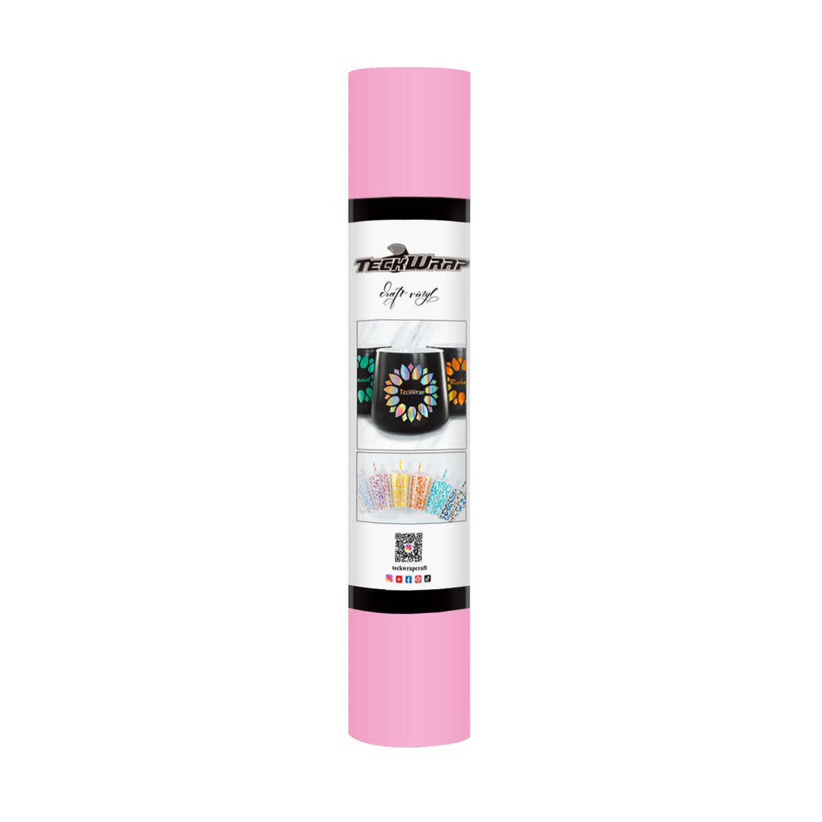 TeckWrap Matte Adhesive Vinyl - Sweet Pink | Ideal for Art Projects, Decals, and More!-1