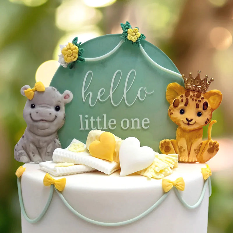 Sweet Safari Hippo Silicone Mould-9