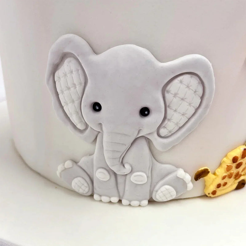 Molde de silicona de elefante Sweet Safari-9