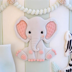 Molde de silicona de elefante Sweet Safari-5