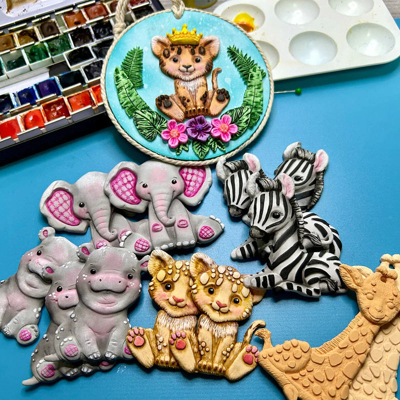 Sweet Safari Lion Cub Silicone Mould-17
