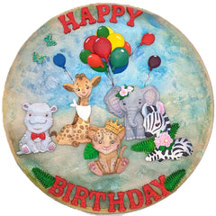 Sweet Safari Hippo Silicone Mould-11