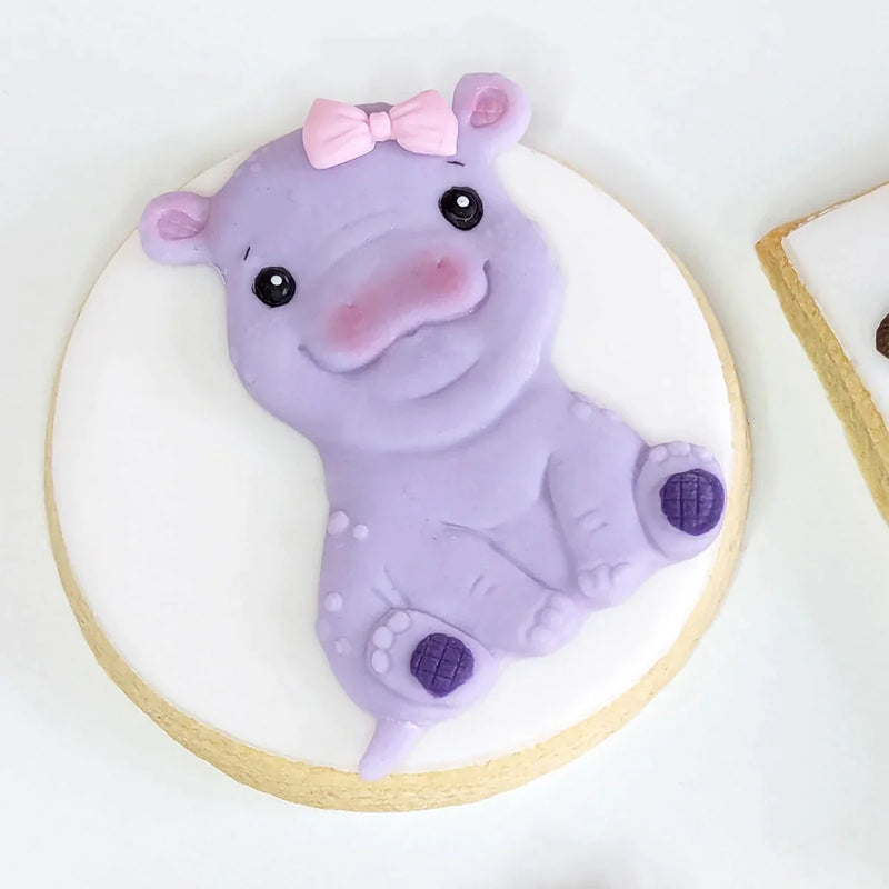 Sweet Safari Hippo Silicone Mould-14