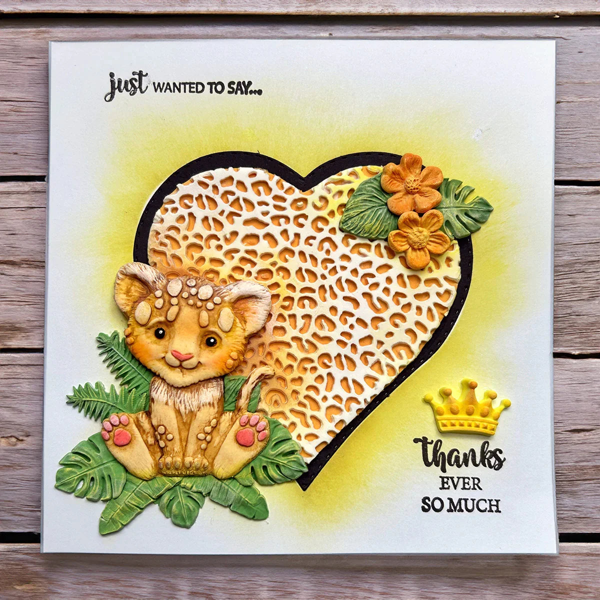 Sweet Safari Lion Cub Silicone Mould-25