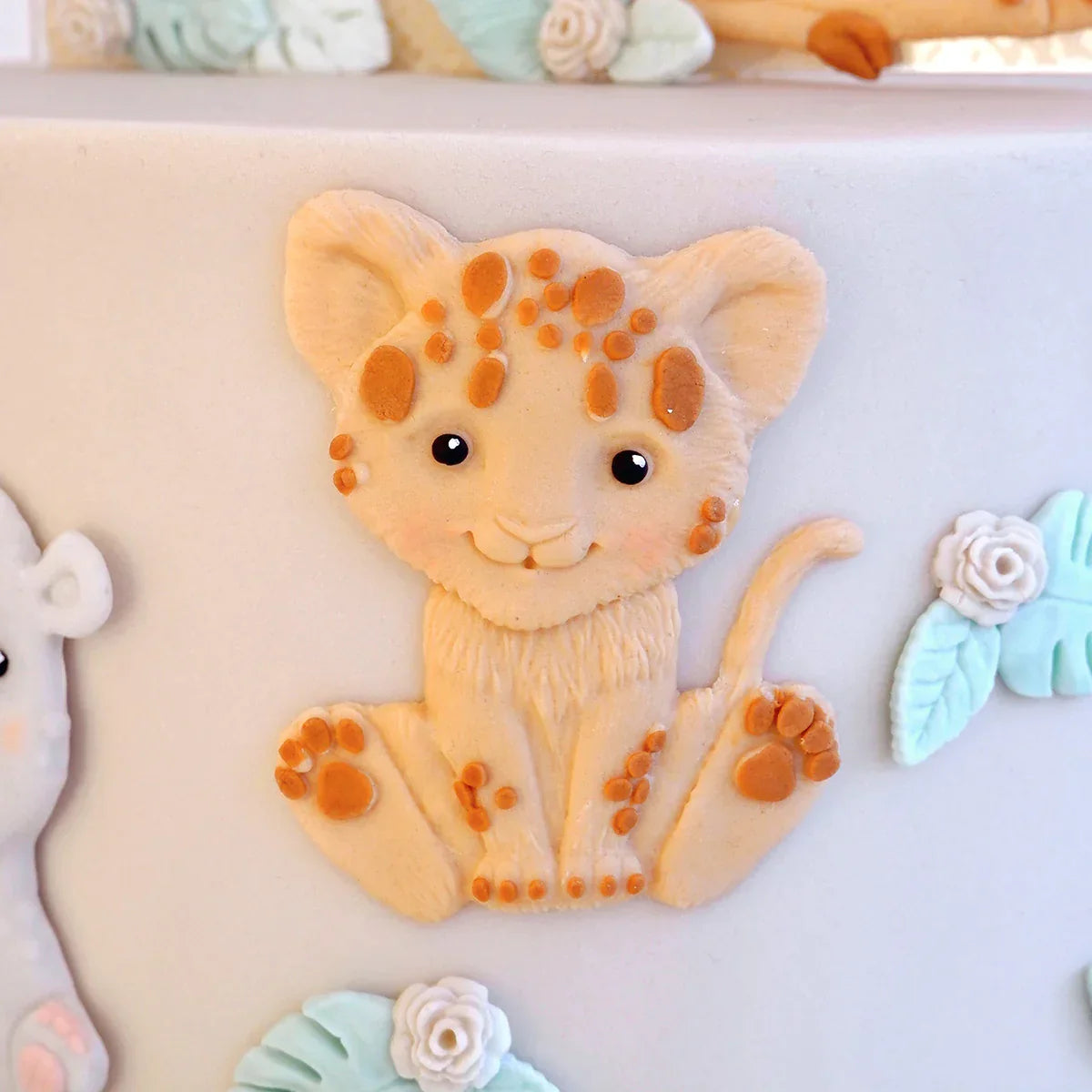 Sweet Safari Lion Cub Silicone Mould-6