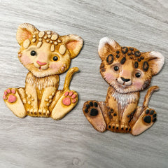 Sweet Safari Lion Cub Silicone Mould-26
