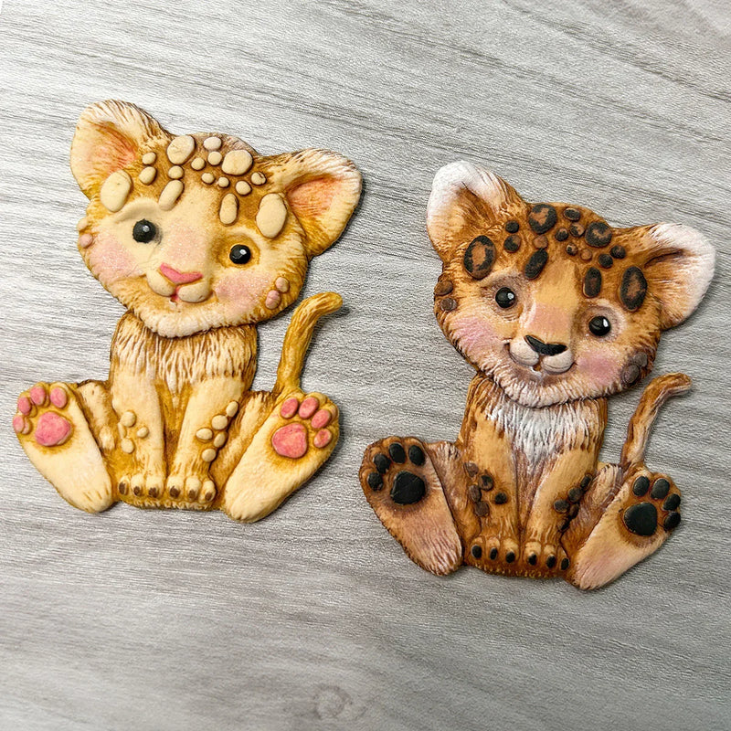 Sweet Safari Lion Cub Silicone Mould-26