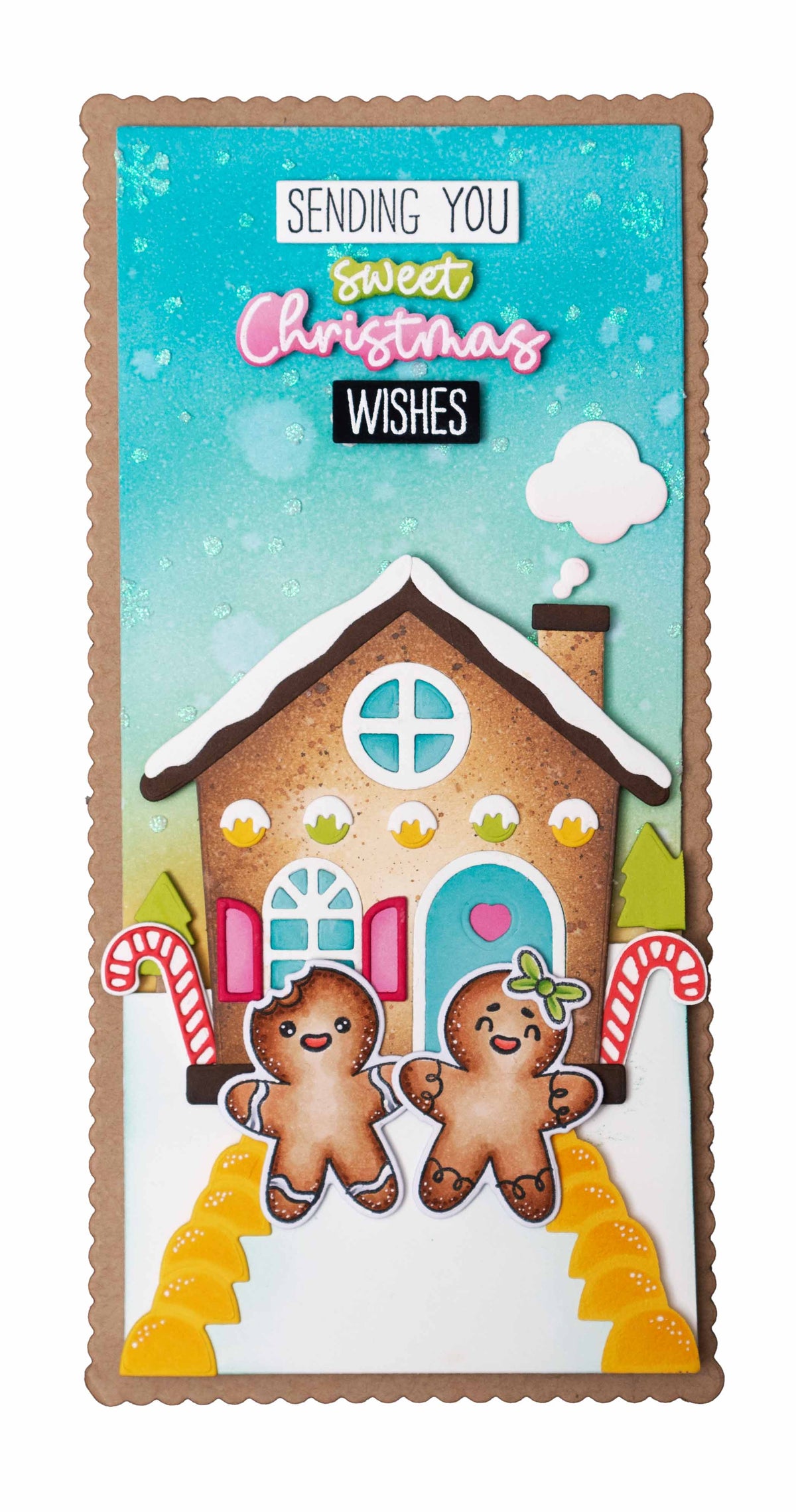 SS Mask Background Snowfall Sweet Stories 210x150x1mm 1 PC nr.140-3