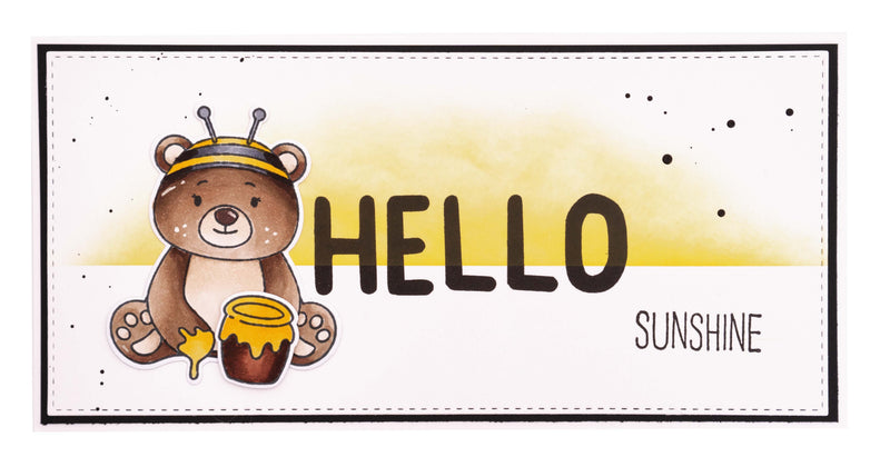 SS Clear Stamp Quotes Large Hello Spring Sweet Stories 105x148x3mm 4 PC nr.214-3
