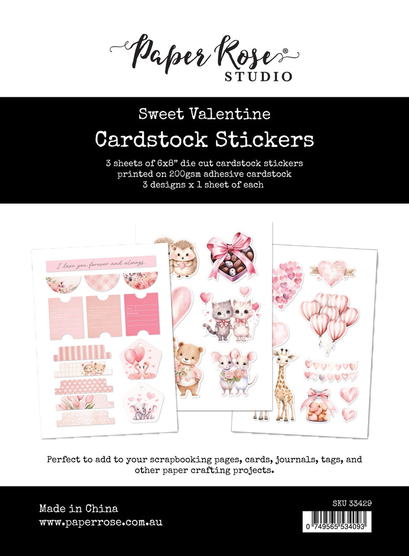 Sweet Valentine Cardstock Stickers 33429-1