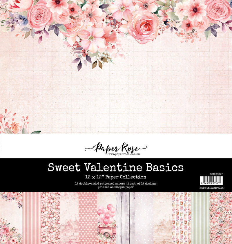 Sweet Valentine Basics 12x12 Paper Collection 33342-1