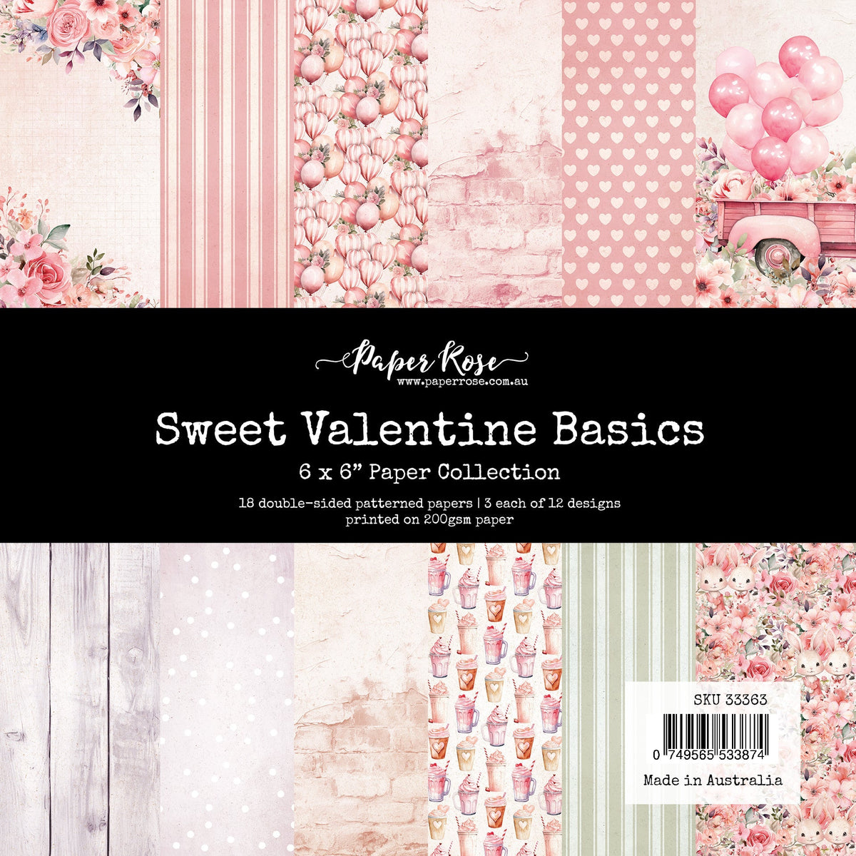 Sweet Valentine Basics 6x6 Paper Collection 33363-1