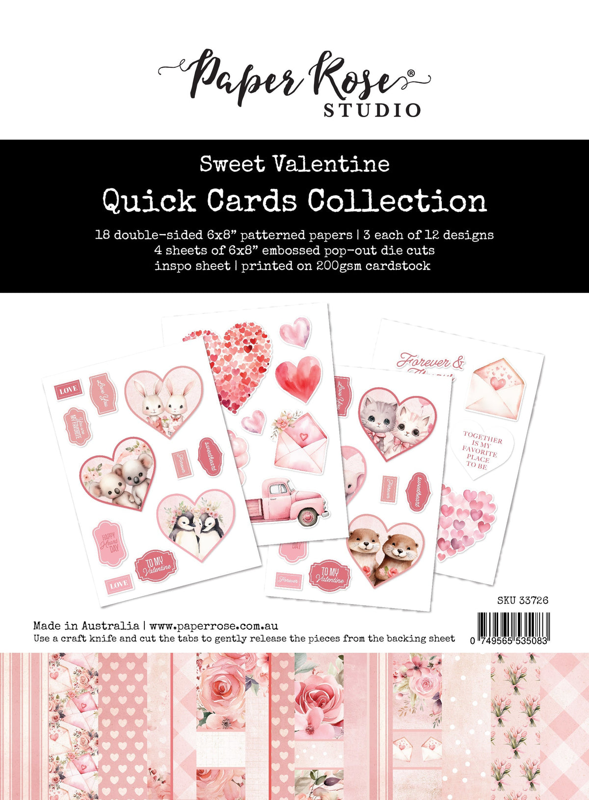 Sweet Valentine Quick Cards Kit 33726-1