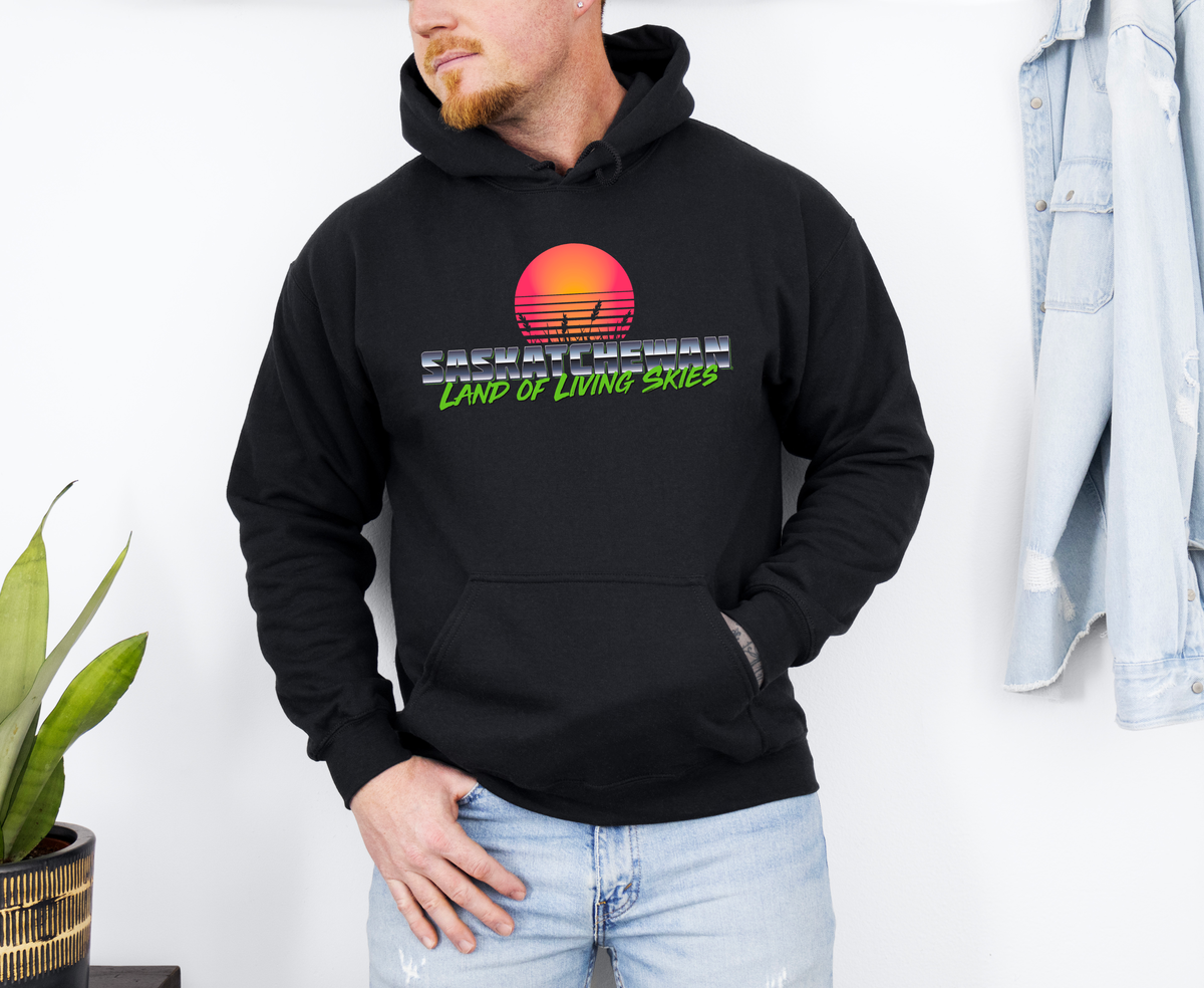 Saskatchewan Retro 80s Unisex Hoodie | Sask Clothing-1