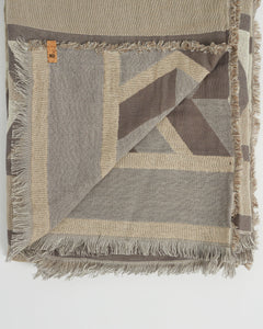 Cotton Geo Blanket Scarf-3