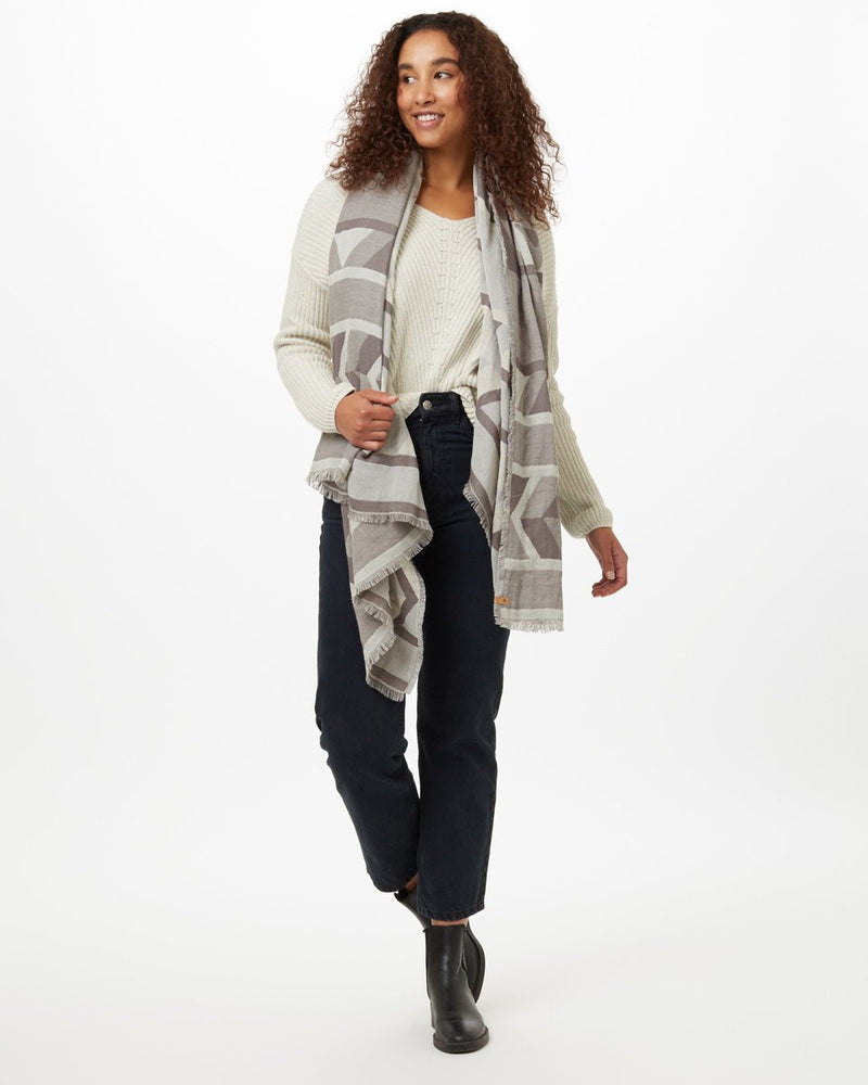 Cotton Geo Blanket Scarf-5