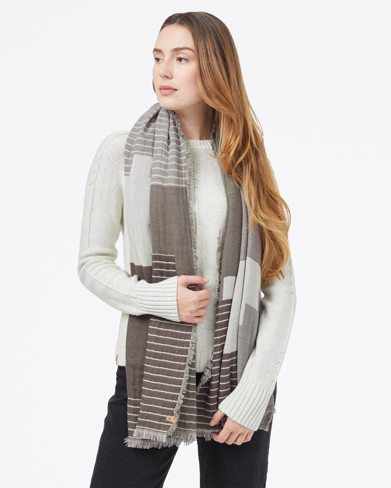 Organic Cotton Peaks Blanket Scarf-3