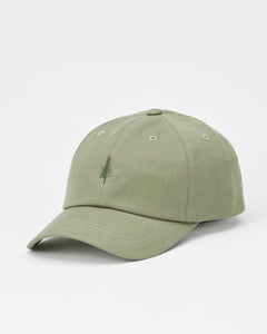 Tree Embroidery Tencel Peak Hat-1