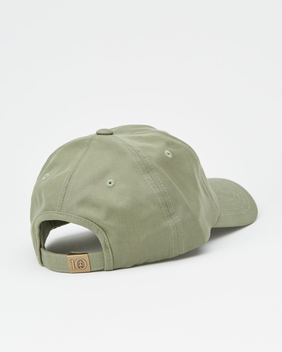 Tree Embroidery Tencel Peak Hat-3