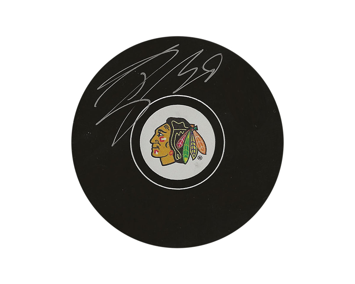 Tyler Bertuzzi Autographed Chicago Blackhawks Autograph Model Puck-1