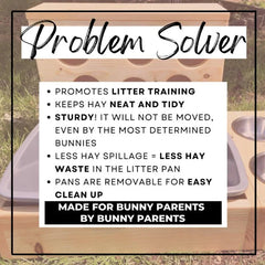 Six Hole Rabbit Hay Feeder & Litter Pan Combo-6