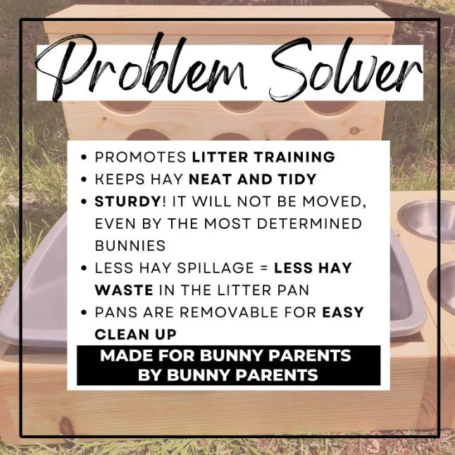 Six Hole Rabbit Hay Feeder & Litter Pan Combo-6