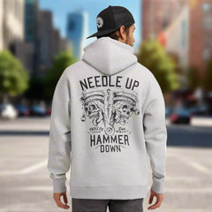 DHCM Men's Needle Up Hammer Down Twins Hoodie-7