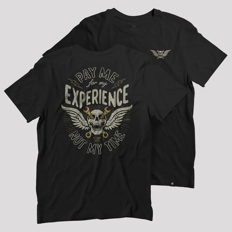 DHCM Men's Experienced Graphic T-Shirt | Pay Me for My Experience, Not My Time Tee-1