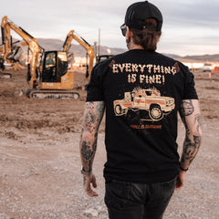 DHCM Men's Everything Is Fine Graphic T-Shirt | Durable Workwear Tee-1