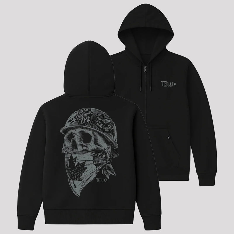 DHCM Men's Headstrong Canada Zip Hoodie | Durable Fleece-Lined Workwear-1