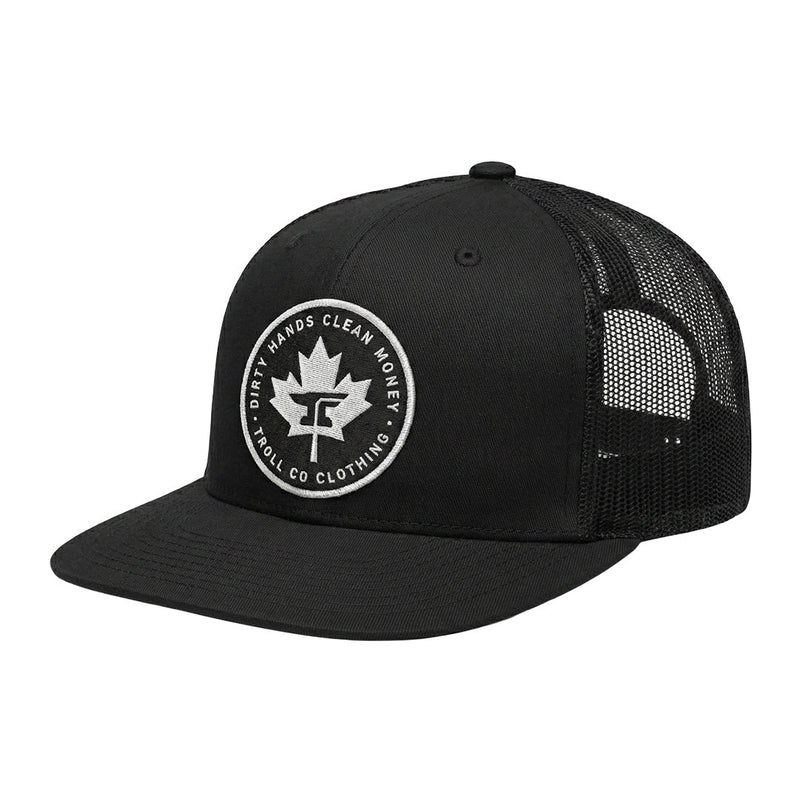 DHCM Anvil Leaf Flat-Brim Trucker Hat-1